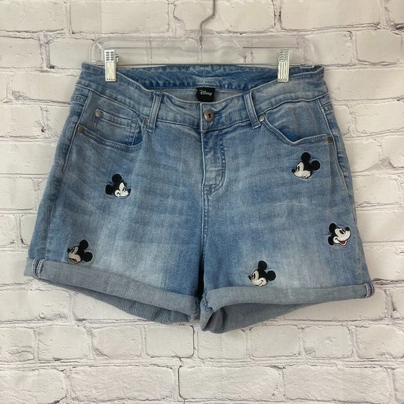 Disney Pants - Disney Embroidered Mickey shorts
